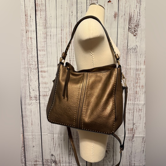 Montana West Handbags - Montana West Bronze‎ Studded Shoulder Bag